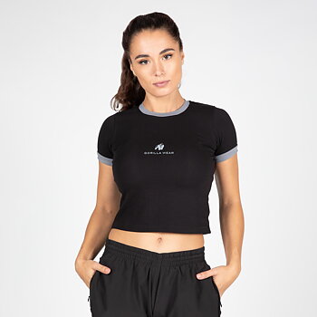 New Orleans Cropped T-Shirt, black