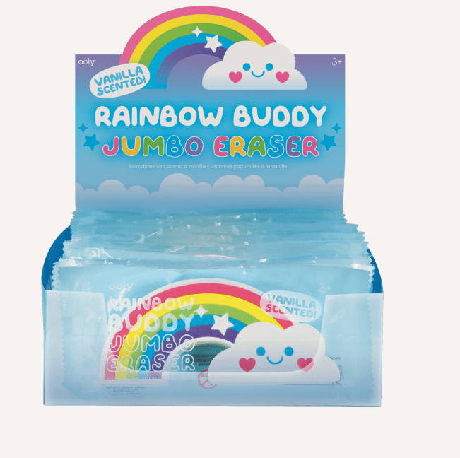 Rainbow buddy jumbo eraser vanilj LekaLyckaLära
