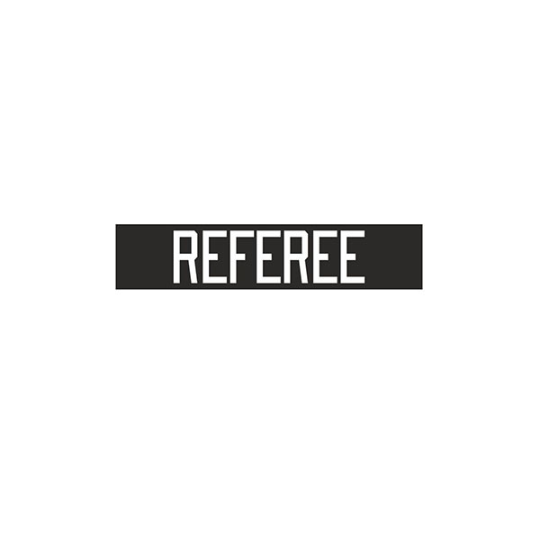 Namnplatta twill Referee rak