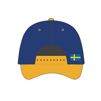 Swedish Vikings Curved Snapback keps