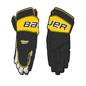 Bauer HG Team Vapor Pro Sr Glimma HK handskar