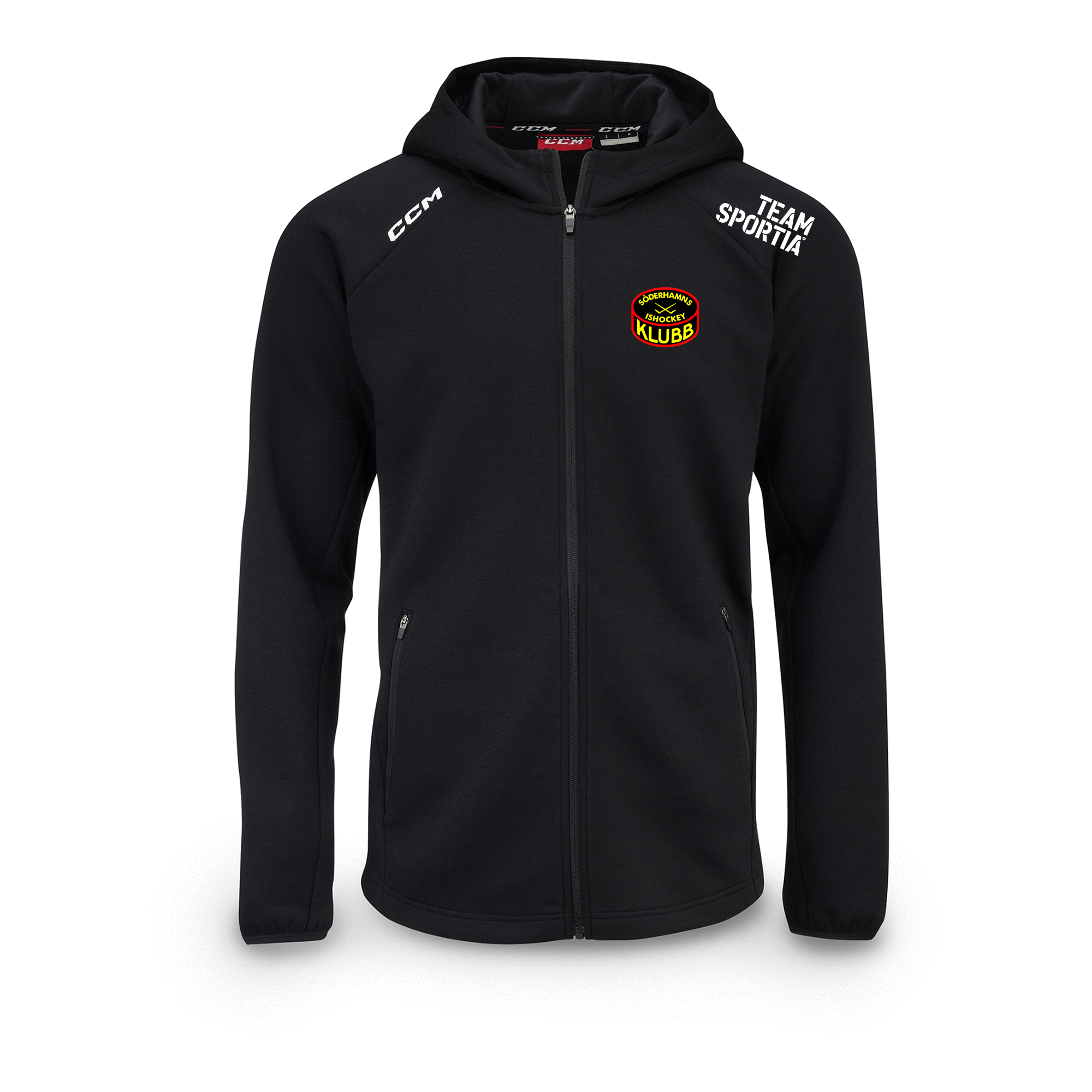 CCM Hoodie Zip Locker Room Jr (Söderhamns IK)