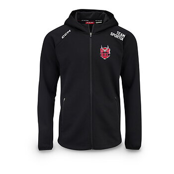 CCM Hoodie Zip Locker Room Jr (HHC)