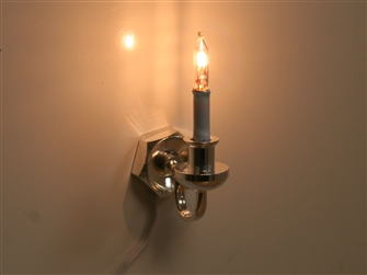 Wall sconce, silver with core