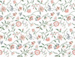 Tapet blommig papper
