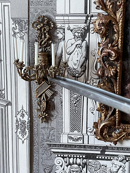 18th century HARP wall candelabra -  unpainted kit from Alison Davies - 6