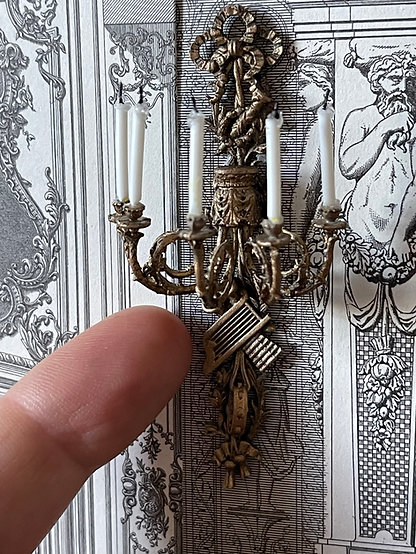 18th century HARP wall candelabra -  unpainted kit from Alison Davies
