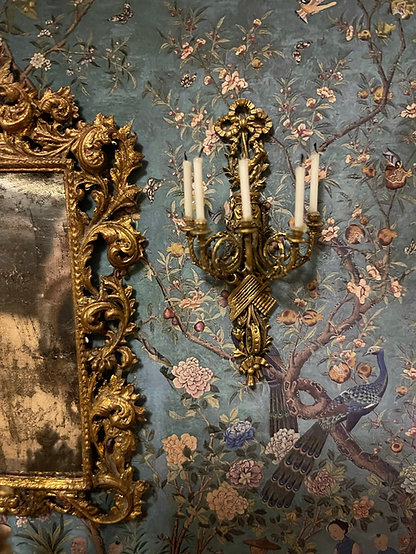 18th century HARP wall candelabra -  unpainted kit from Alison Davies - 2