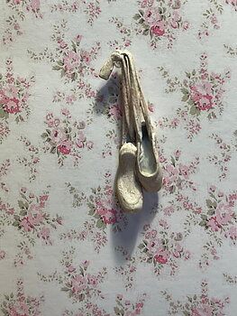 Unfinished hanging Ballet Slippers -  -  from Alison Davies