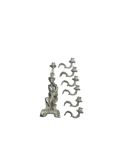 Candelabra Putti Right - unpainted in metal from Alison Davies - 3