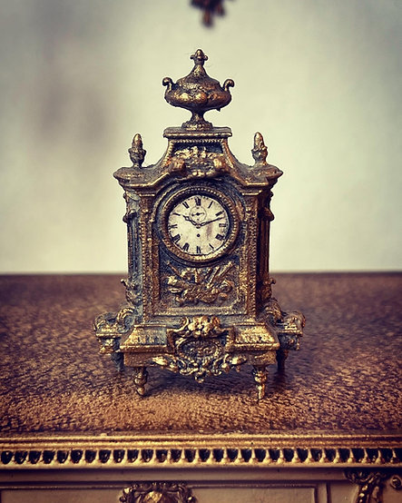 18th century mantle clock- unpainted kit in metal from Alison Davies
