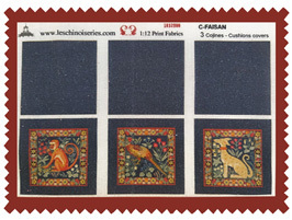 Faisan-&nbsp;cushions kit from Les Chinoiseries