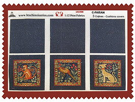 Faisan-&nbsp;cushions kit from Les Chinoiseries