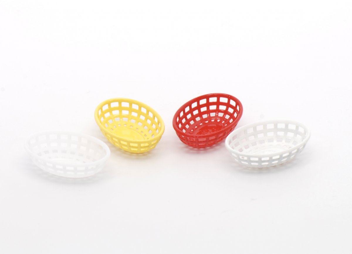 ONE 1:12 Diner Basket Kit - unpainted in white resin - 3