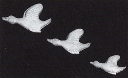 Three flying ducks (wall plaques) - 3