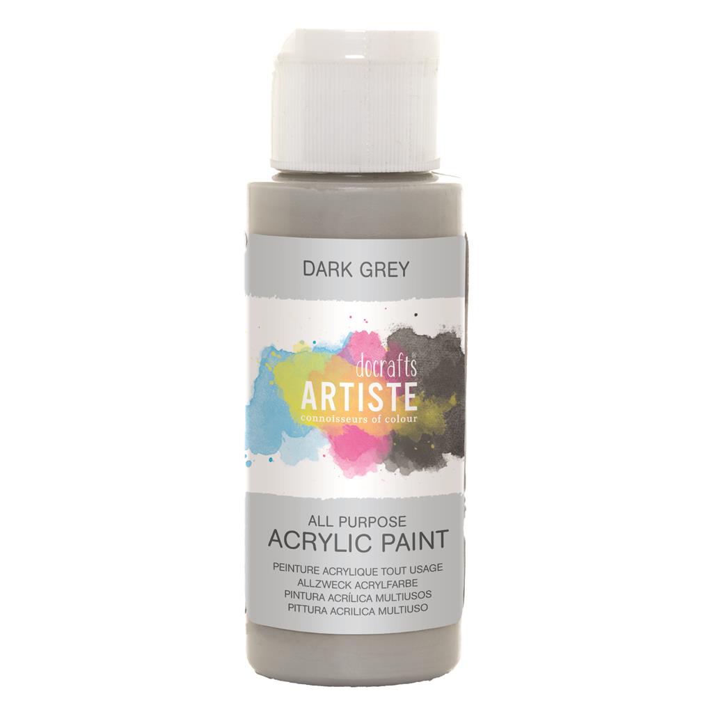 Atiste färg, 59 ml Dark grey