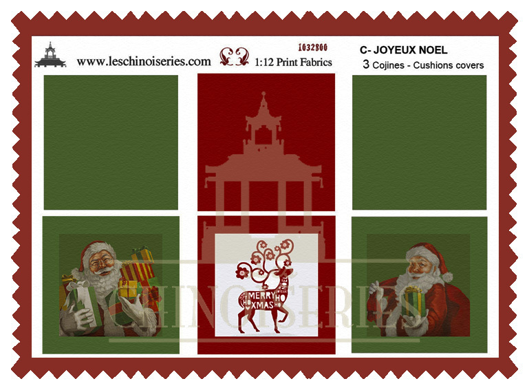 Joyeux Noel -&nbsp;cushions kit from Les Chinoiseries