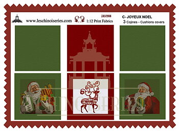Joyeux Noel - kuddkit från Les Chinoiseries