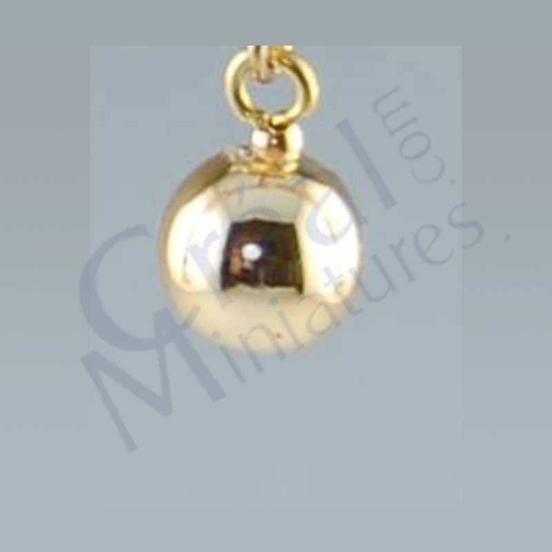 Baubles, to hang in the xmas tree gold 5pcs