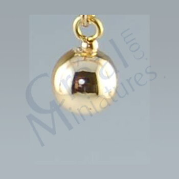 Baubles, to hang in the xmas tree gold 5pcs
