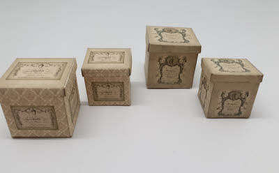 Perukbox-set med 4 askar byggsats från Art of Mini