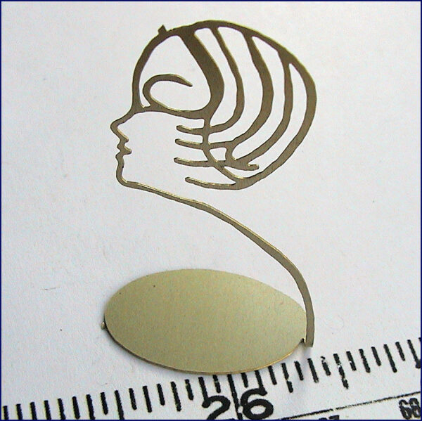 Art deco hattställ i mässing - från Valerie Claire - 2