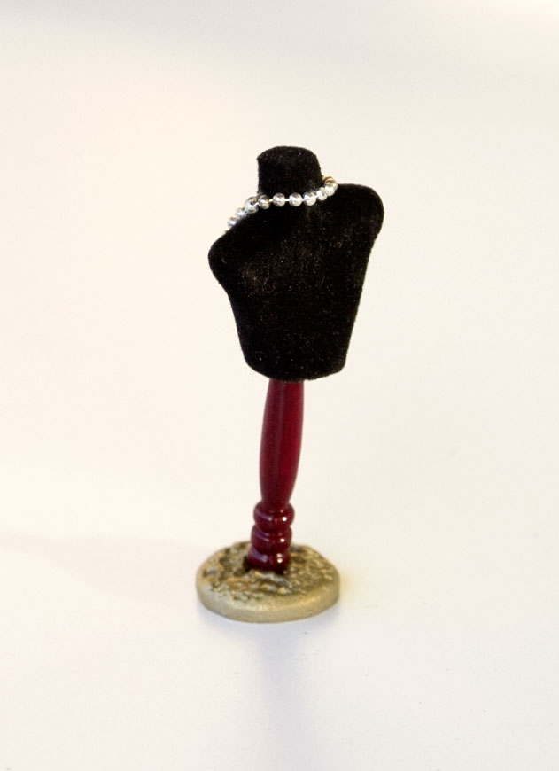 Decorated jewellery bust