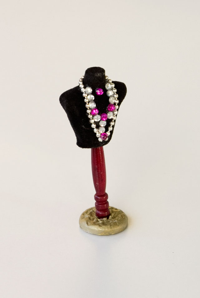 Decorated jewellery bust - 2