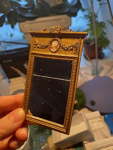 Tremeau French mirror Mirror with small oval 18th century  -  from Alison Davies - 3