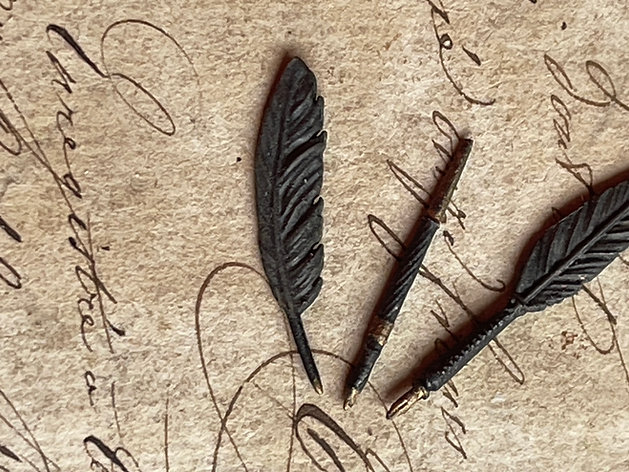 19th century Writing quills x 2 and a pen - from Alison Davies - 3