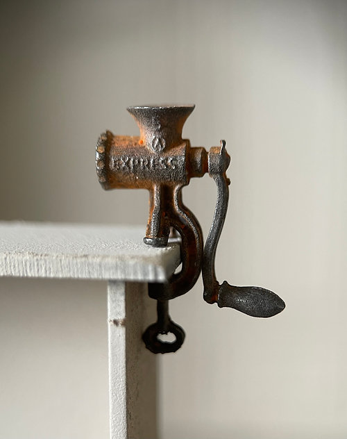 Kitchen meat mincer - unfinished metal - from Alison Davies - 2