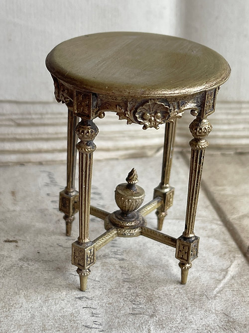 Louis XVI French Round Side Table late 18th century - unfinished metal - from Alison Davies