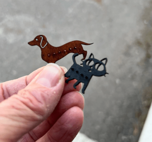 trähund - byggsats i plywood-från Nukkekoti Väinölä - 2