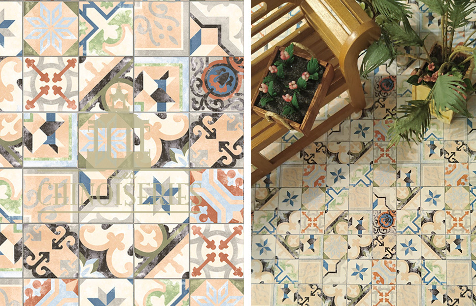 Vallvidrera tiles - paper from Les Chinoiseries