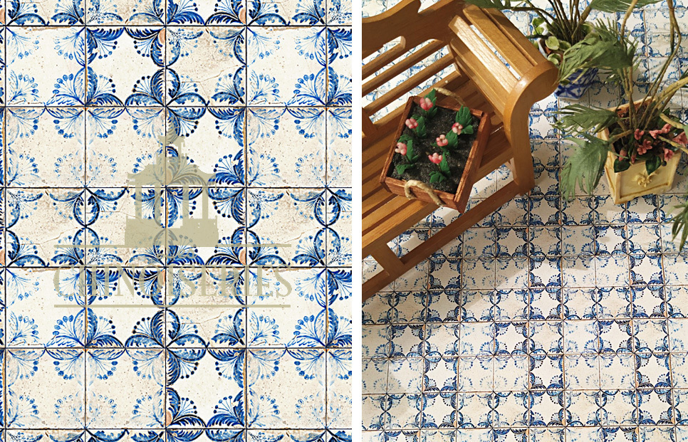 Gandias tiles - wallpaper from Les Chinoiseries