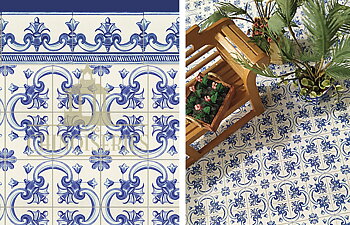 Montjuic- klinkergolv i papper från Les Chinoiseries