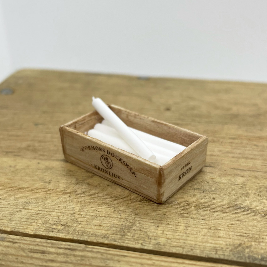 Wood box with candlelights - from Mormors Dockskåp