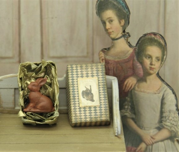 Easter box-with "chocolate 1 rabbit- kit from Art of Mini - 2