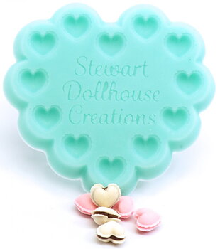 1:12 French Heart Macaron Mold