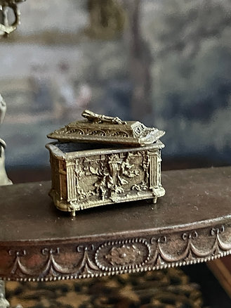 18th C. Table casket - unpainted metal - from Alison Davies - 2