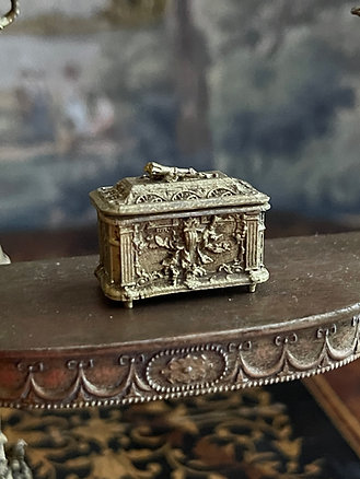 18th C. Table casket - unpainted metal - from Alison Davies