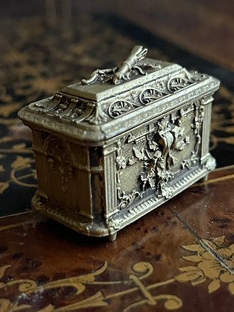 18th C. Table casket - unpainted metal - from Alison Davies - 3