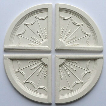 4 Adam corners - hard casting plaster
