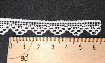 Lace lwhite- 1,2 cm wide