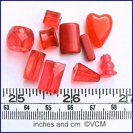 Material for perfume bottles - Rouge red- kit from Valerie Claire Miniatures