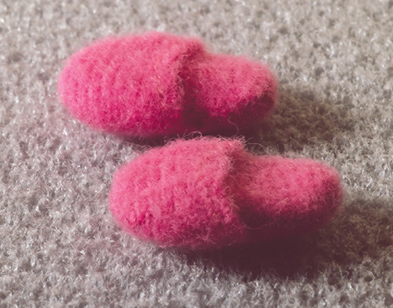 Tofflor rosa