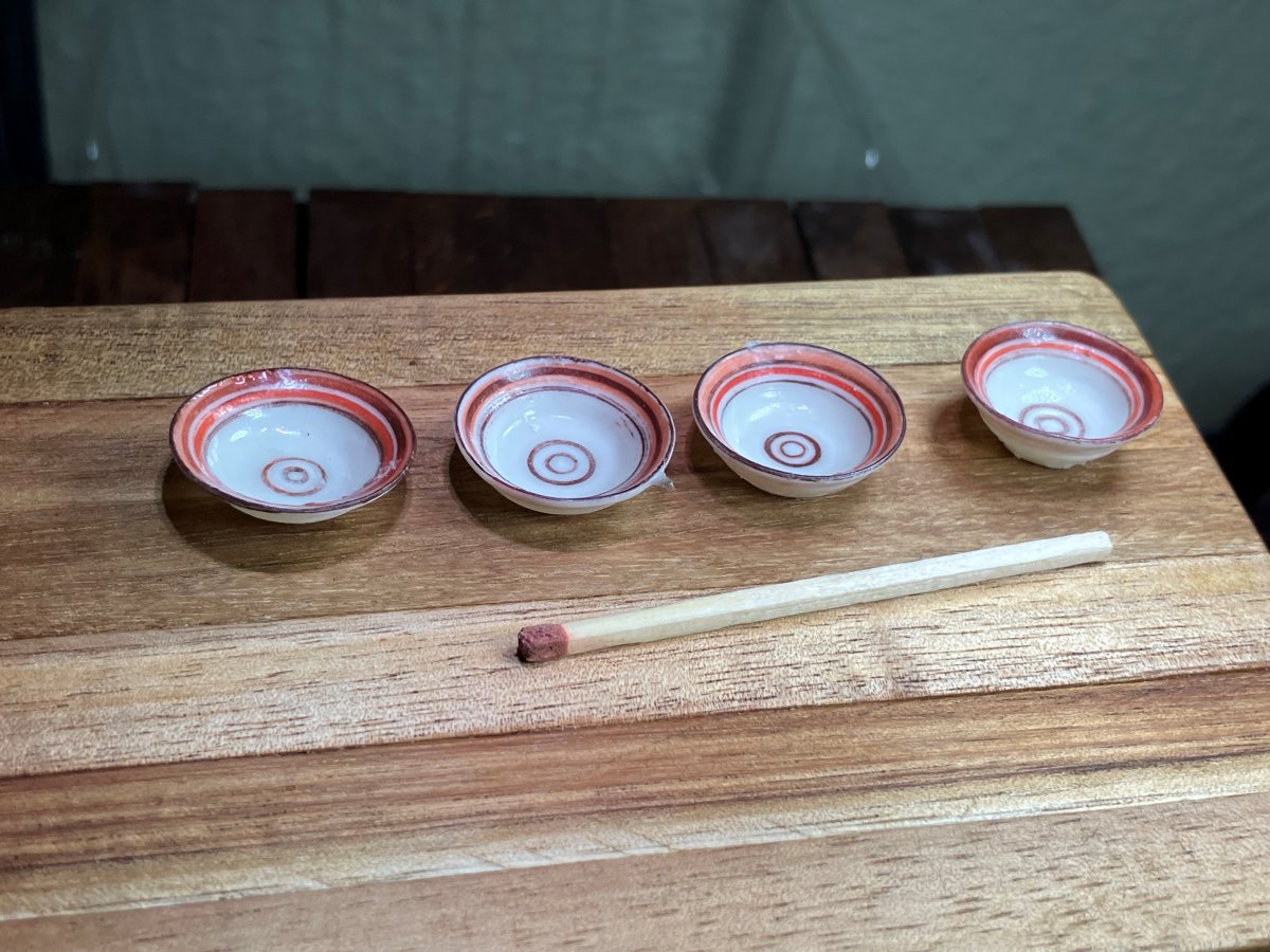 Soupbowl Ceramic red 1 pcs- handmade by Minimalen Krukmakeri