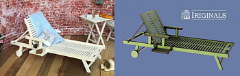 Deckchair, wood, kit from Iriginals