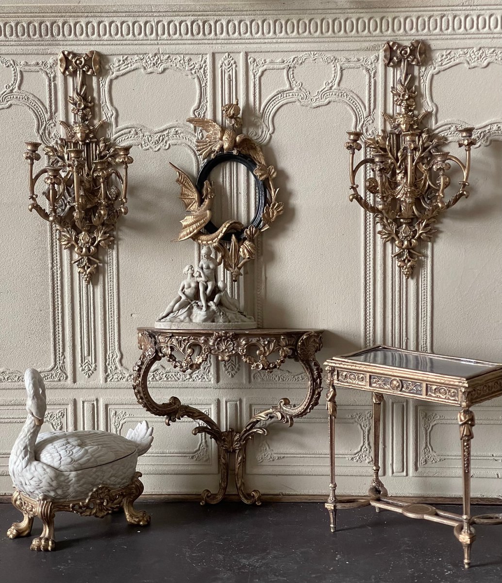 Venetian Rococo dragon and bird mirror frame- unpainted - - from Alison Davies - 3
