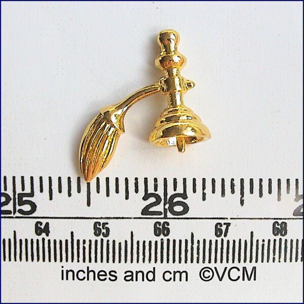 Gold parfume puff - from Valerie claire Miniatures